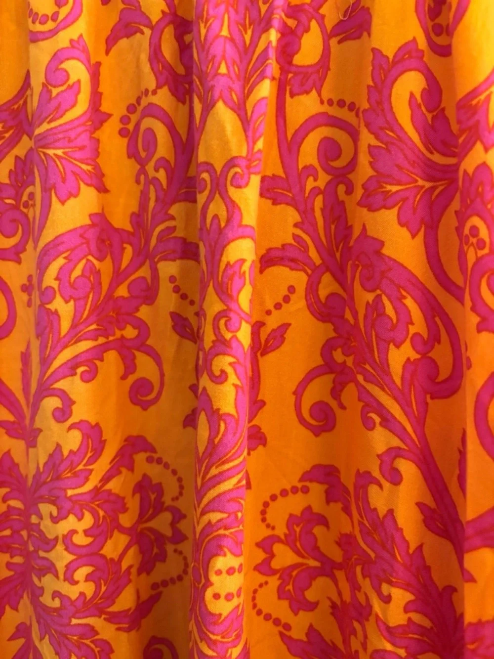 Anthropologie Abel the label Orange and Pink Floral Midi Dress. Size M. - Picture 7 of 8
